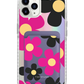 iPhone Magnetic Wallet Holo Case - Daisy Hot Pink