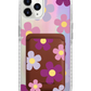 iPhone Magnetic Wallet Holo Case - Daisy Paradise