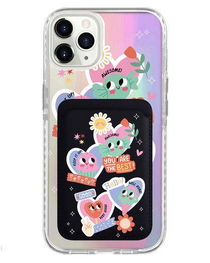 iPhone Magnetic Wallet Holo Case - Dessert Party
