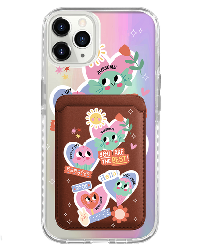 iPhone Magnetic Wallet Holo Case - Dessert Party