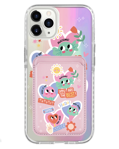 iPhone Magnetic Wallet Holo Case - Dessert Party