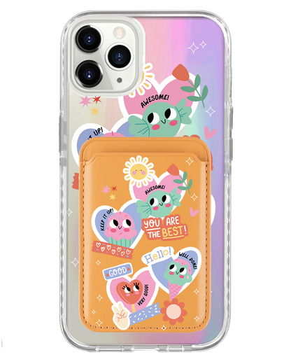 iPhone Magnetic Wallet Holo Case - Dessert Party