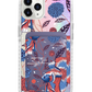 iPhone Magnetic Wallet Holo Case - Fish & Floral 2.0