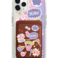 iPhone Magnetic Wallet Holo Case - Girl Power Sticker Pack