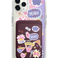 iPhone Magnetic Wallet Holo Case - Girl Power Sticker Pack