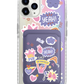 iPhone Magnetic Wallet Holo Case - Girl Power Sticker Pack