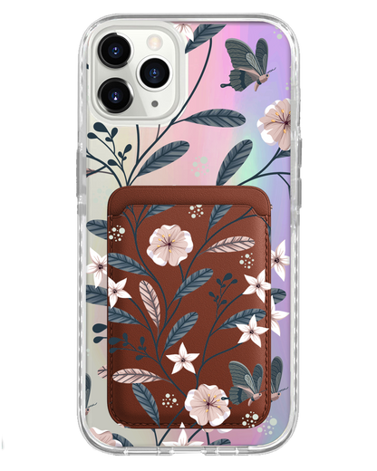 iPhone Magnetic Wallet Holo Case - Ivy