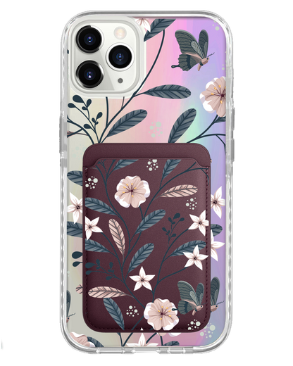 iPhone Magnetic Wallet Holo Case - Ivy