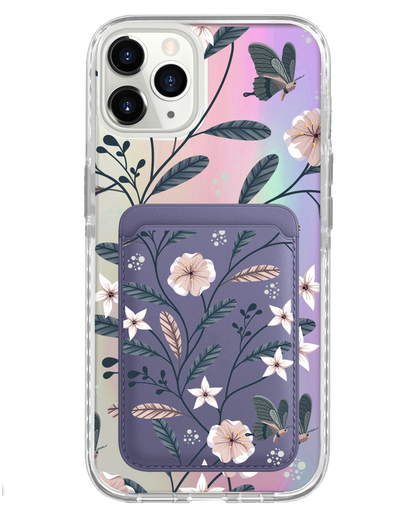 iPhone Magnetic Wallet Holo Case - Ivy