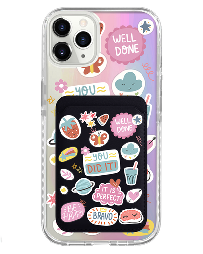 iPhone Magnetic Wallet Holo Case - Motivation 1.0