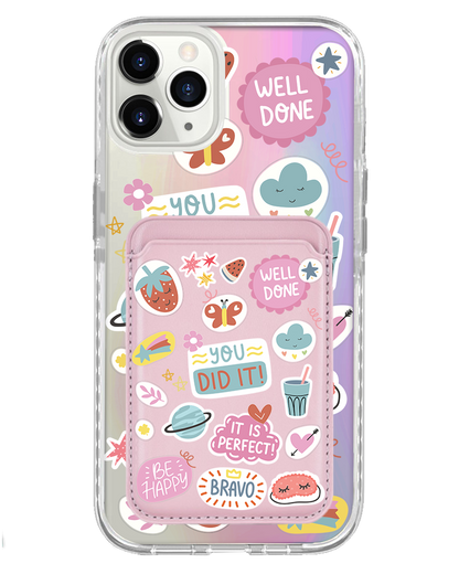 iPhone Magnetic Wallet Holo Case - Motivation 1.0