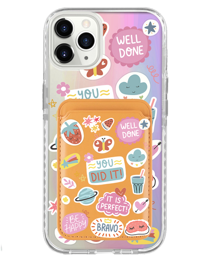 iPhone Magnetic Wallet Holo Case - Motivation 1.0