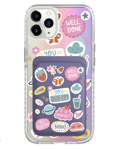 iPhone Magnetic Wallet Holo Case - Motivation 1.0