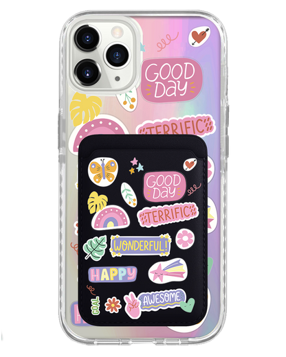 iPhone Magnetic Wallet Holo Case - Motivation 2.0