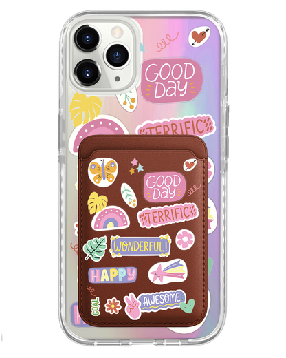 iPhone Magnetic Wallet Holo Case - Motivation 2.0