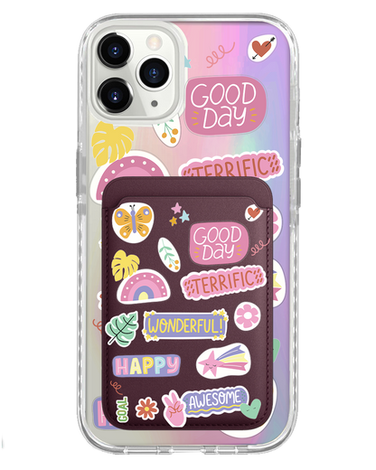 iPhone Magnetic Wallet Holo Case - Motivation 2.0