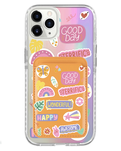 iPhone Magnetic Wallet Holo Case - Motivation 2.0
