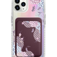 iPhone Magnetic Wallet Holo Case - Batik Floral