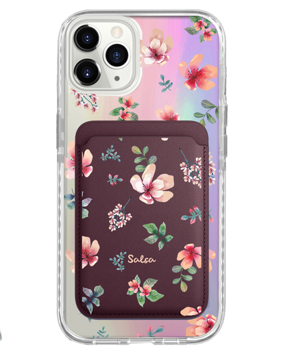 iPhone Magnetic Wallet Holo Case - Botanical Garden 5.0