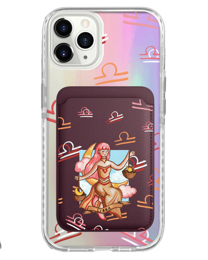 iPhone Magnetic Wallet Holo Case - Libra