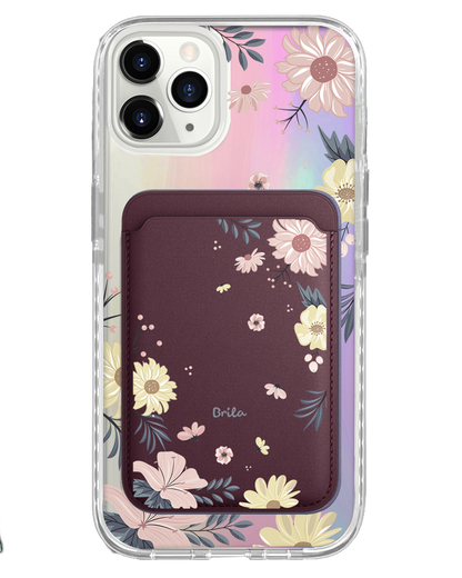 iPhone Magnetic Wallet Holo Case - Margaret
