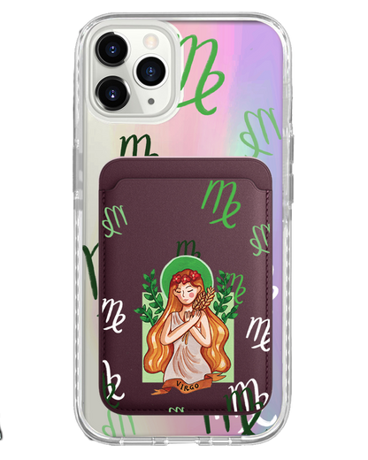 iPhone Magnetic Wallet Holo Case - Virgo