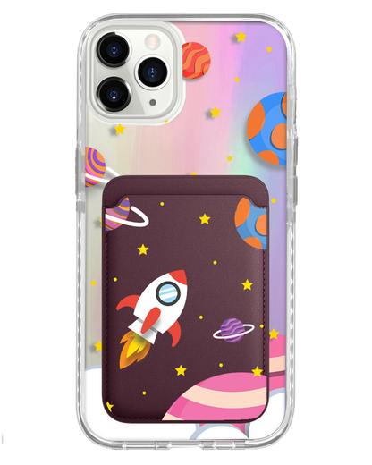 iPhone Magnetic Wallet Holo Case - Neverland