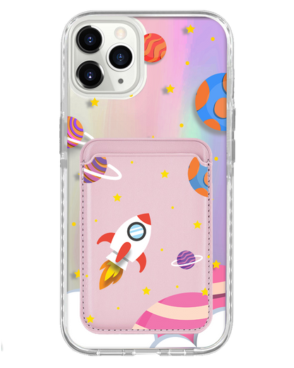 iPhone Magnetic Wallet Holo Case - Neverland