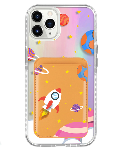 iPhone Magnetic Wallet Holo Case - Neverland