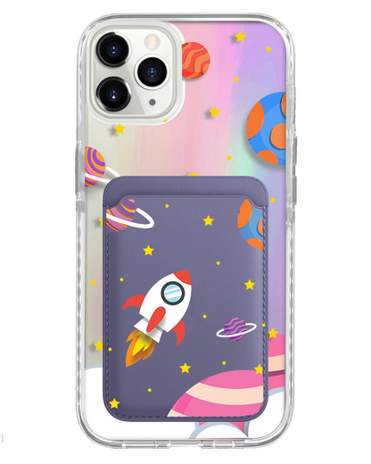 iPhone Magnetic Wallet Holo Case - Neverland