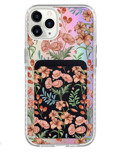 iPhone Magnetic Wallet Holo Case - Nora