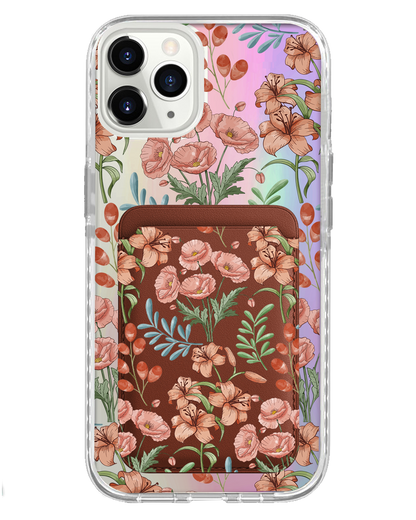 iPhone Magnetic Wallet Holo Case - Nora