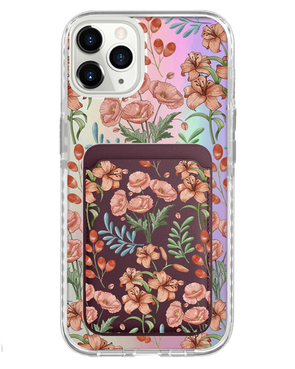 iPhone Magnetic Wallet Holo Case - Nora