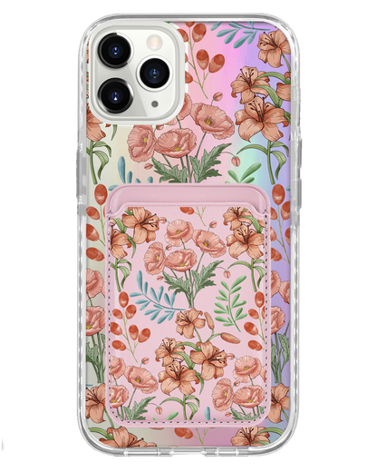 iPhone Magnetic Wallet Holo Case - Nora