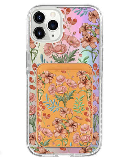 iPhone Magnetic Wallet Holo Case - Nora