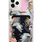 iPhone Magnetic Wallet Holo Case - Oil Painting Birds