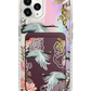 iPhone Magnetic Wallet Holo Case - Oil Painting Birds