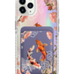 iPhone Magnetic Wallet Holo Case - Oil Painting Koi