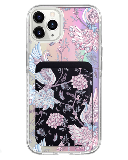 iPhone Magnetic Wallet Holo Case - Peacock 2.0