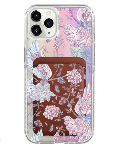 iPhone Magnetic Wallet Holo Case - Peacock 2.0