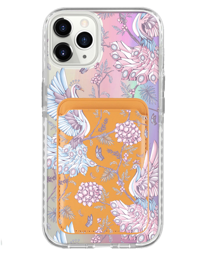 iPhone Magnetic Wallet Holo Case - Peacock 2.0