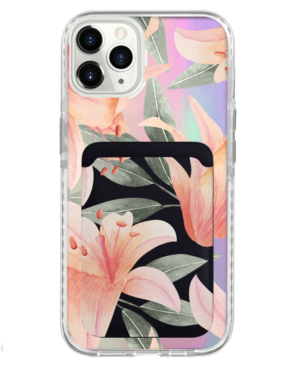 iPhone Magnetic Wallet Holo Case - Phoebe