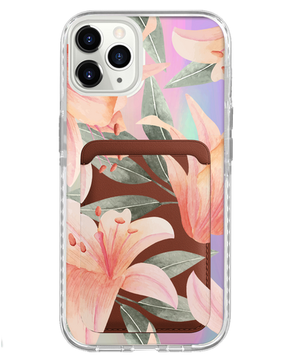 iPhone Magnetic Wallet Holo Case - Phoebe