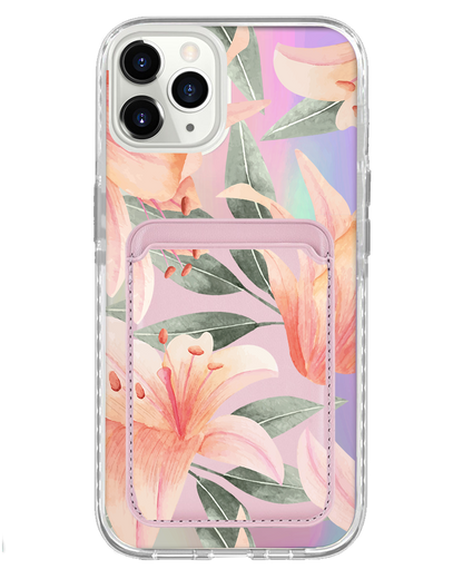 iPhone Magnetic Wallet Holo Case - Phoebe
