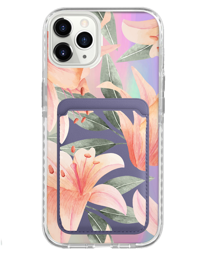iPhone Magnetic Wallet Holo Case - Phoebe