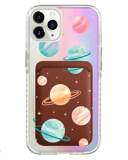 iPhone Magnetic Wallet Holo Case - Planetarium 1.0