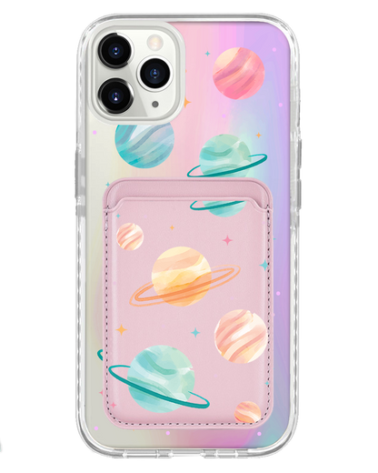 iPhone Magnetic Wallet Holo Case - Planetarium 1.0