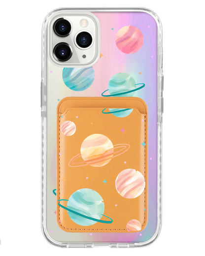 iPhone Magnetic Wallet Holo Case - Planetarium 1.0