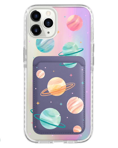 iPhone Magnetic Wallet Holo Case - Planetarium 1.0
