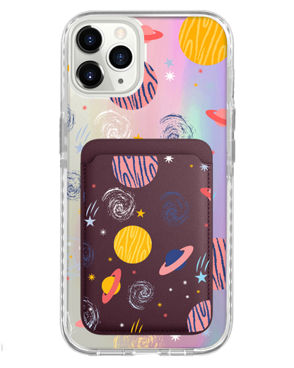 iPhone Magnetic Wallet Holo Case - Planetarium 2.0